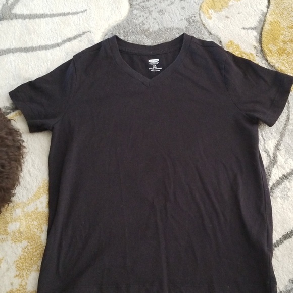 Black V neckT-shirt - Picture 1 of 3